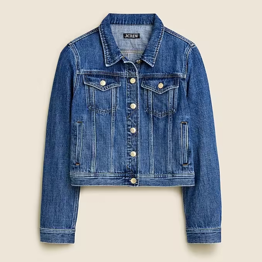 J. Crew New classic denim jacket in Alicia wash